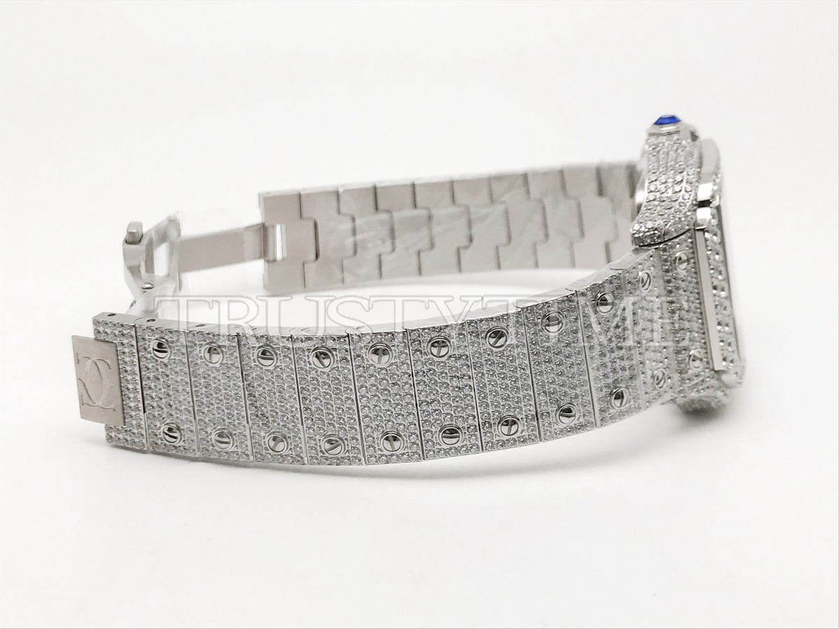 Копия часов Cartier Santos De Cartier 40 WSSA0018 Diamonds Арт.CR-0930