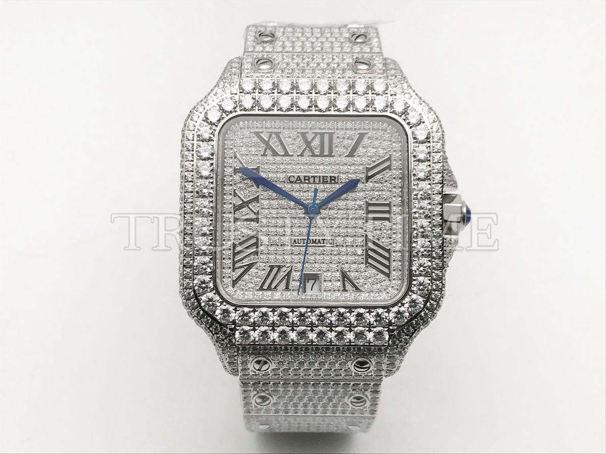 Копия часов Cartier Santos De Cartier 40 WSSA0018 Diamonds Арт.CR-0929
