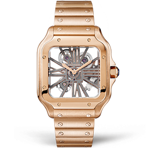 Копия часов Cartier Santos de Cartier Large Skeleton 40mm WHSA0016 Арт.CR-0988
