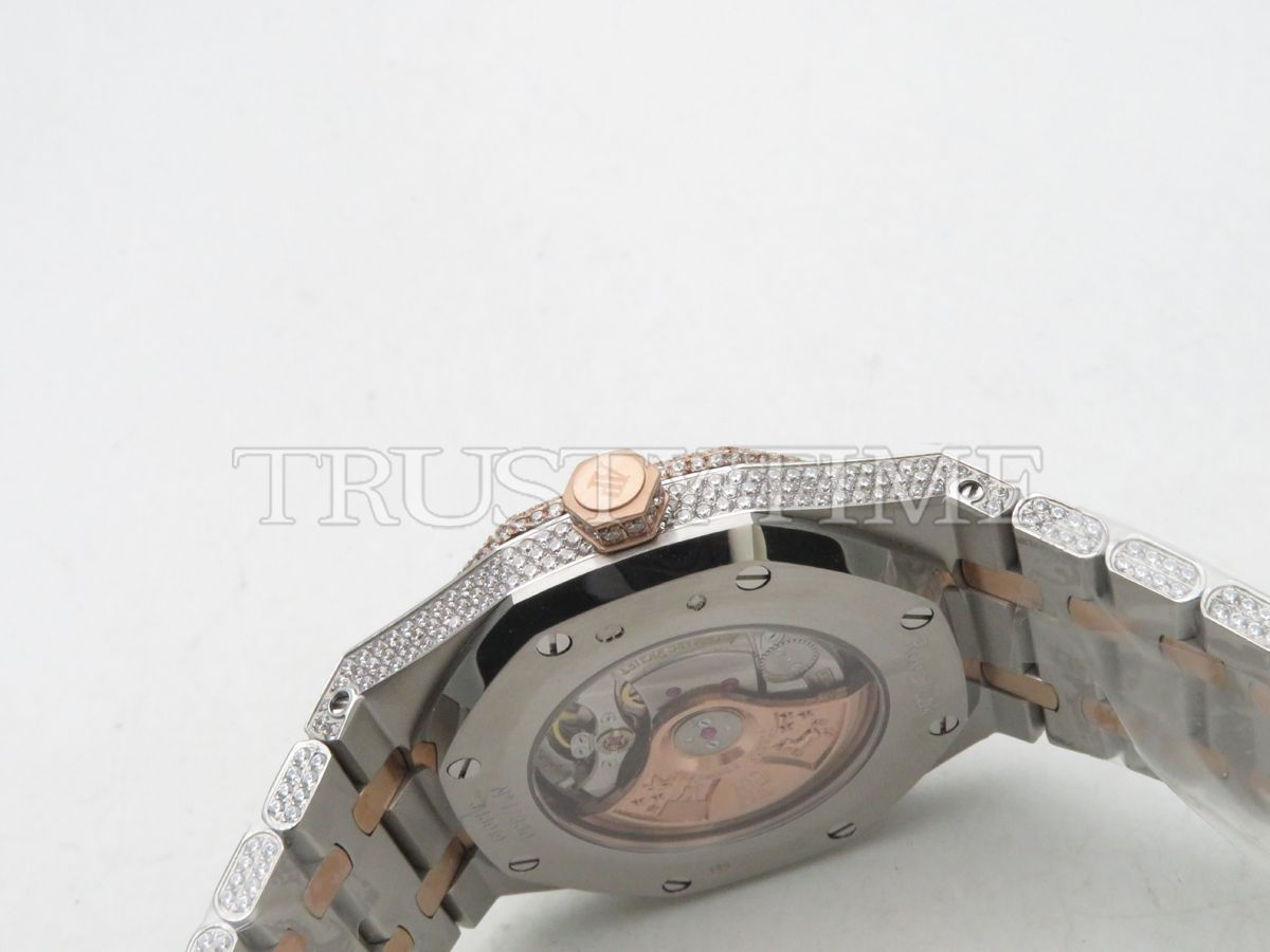 Копия часов Audemars Piguet Royal Oak 15400 Full Diamond Арт.AP-0986