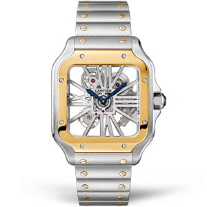 Копия часов Cartier Santos de Cartier Large Skeleton 40mm WHSA0019 Арт.CR-0989