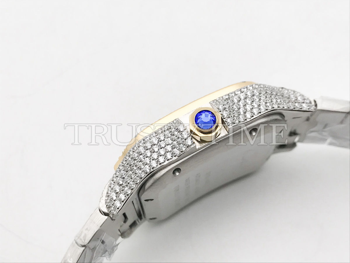 Копия часов Cartier Santos De Cartier 40 W2SA0009 Diamonds Арт.CR-0942