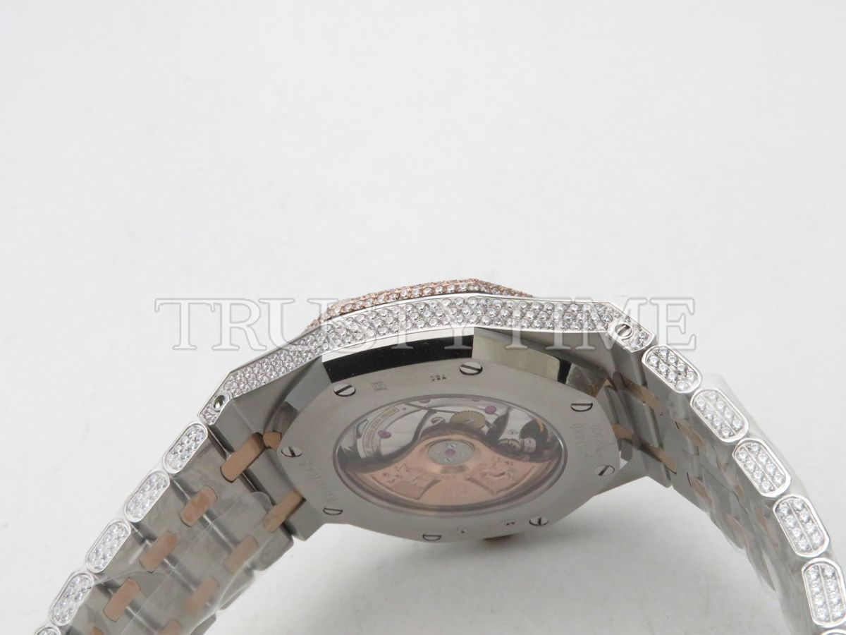Копия часов Audemars Piguet Royal Oak 15400 Full Diamond Арт.AP-0986