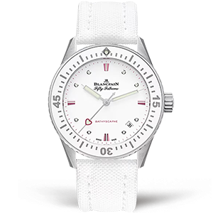 Копия часов Blancpain Fifty Fathoms Bathyscaphe Saint Valentin 2023 - 5100A-1127-W52A