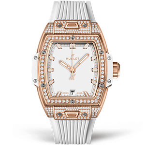Копия часов Hublot Shaped Spirit Of Big Bang King Gold White Pave 39 662.OE.2080.RW.1604 Арт.HB-1293