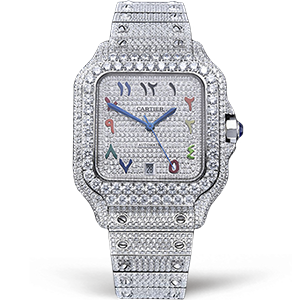 Копия часов Cartier Santos De Cartier 40 WSSA0018 Diamonds Арт.CR-0934