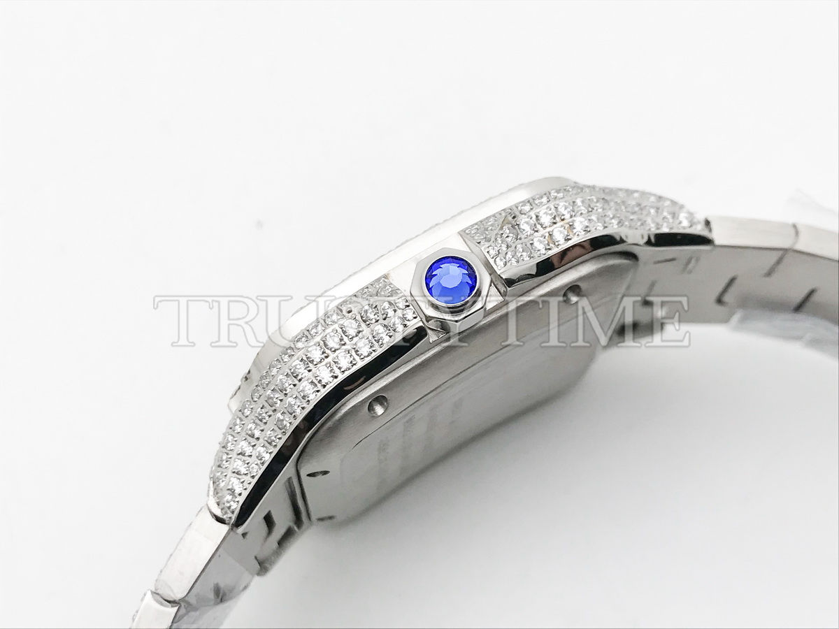 Копия часов Cartier Santos De Cartier 40 WSSA0018 Diamonds Арт.CR-0929