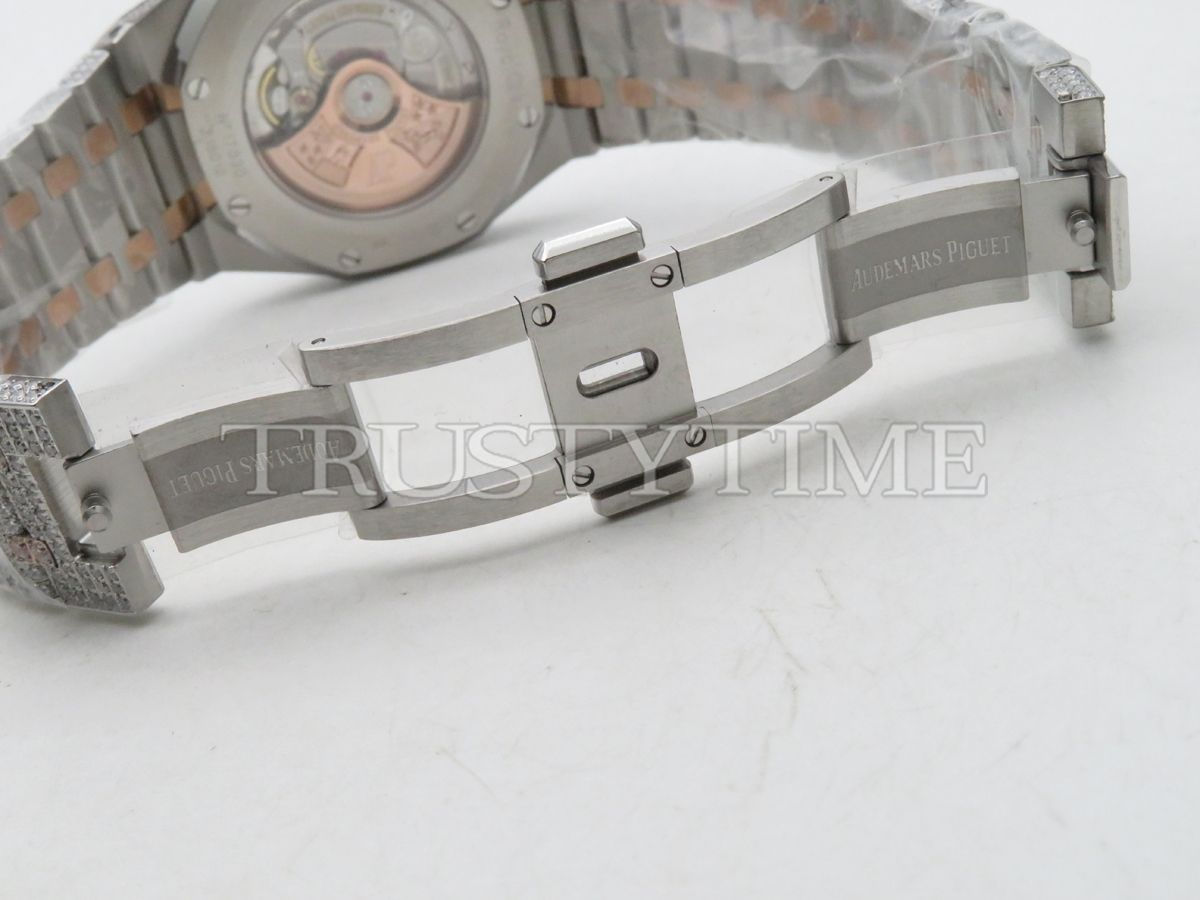 Копия часов Audemars Piguet Royal Oak 15400 Full Diamond Арт.AP-0986