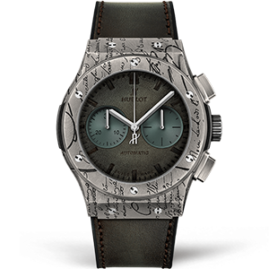 Копия часов Hublot Classic Fusion Chronograph Berluti Cold Brown 45mm 521.NX.05IB.VR.BER19 Арт.HB-0942