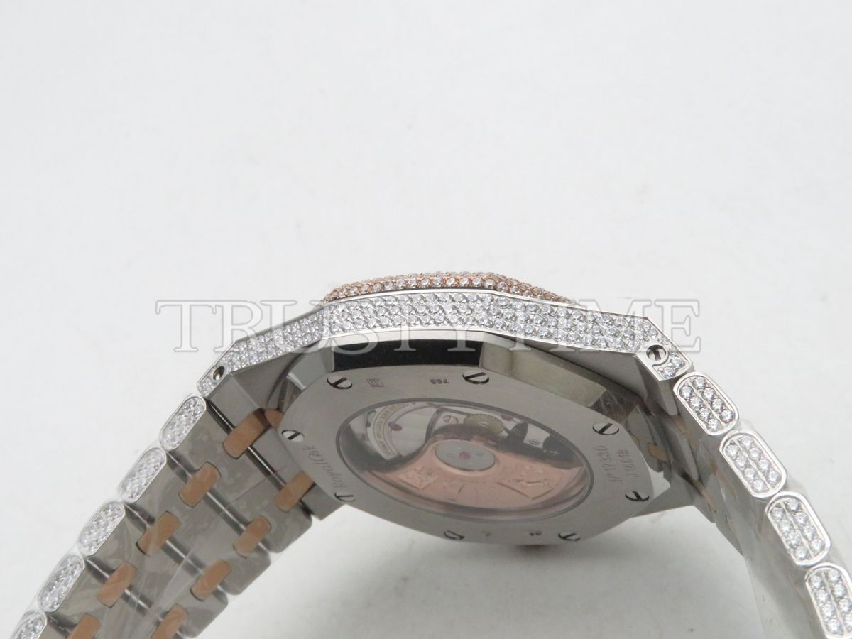 Копия часов Audemars Piguet Royal Oak 15400 Full Diamond Арт.AP-0985
