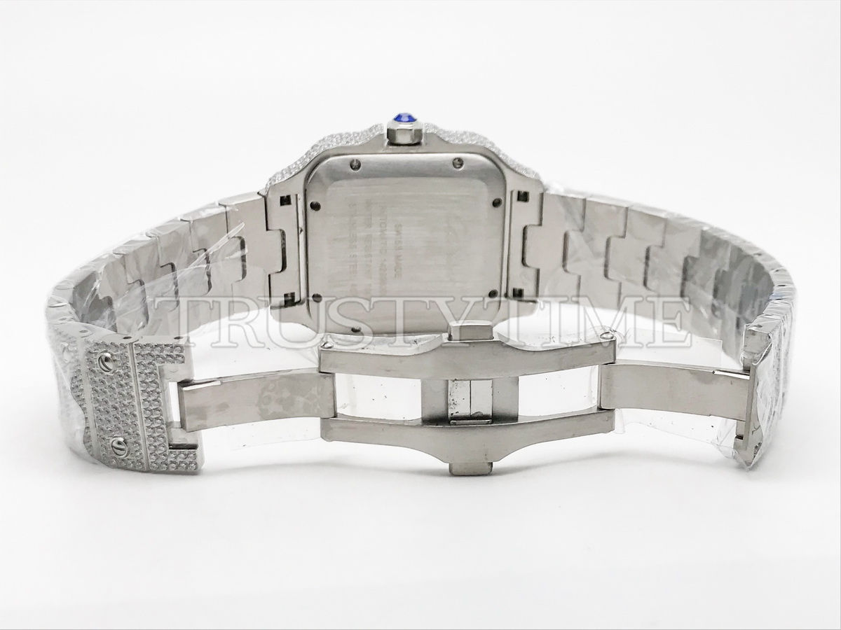 Копия часов Cartier Santos De Cartier 40 WSSA0018 Diamonds Арт.CR-0932