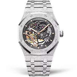 Копия часов Audemars Piguet Royal Oak Frosted Double Balance Wheel 15407BC.GG.1224BC.01 Арт.AP-1191