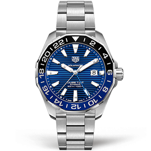 Копия часов Tag Heuer Aquaracer Calibre 7 GMT 43mm WAY201T.BA0927