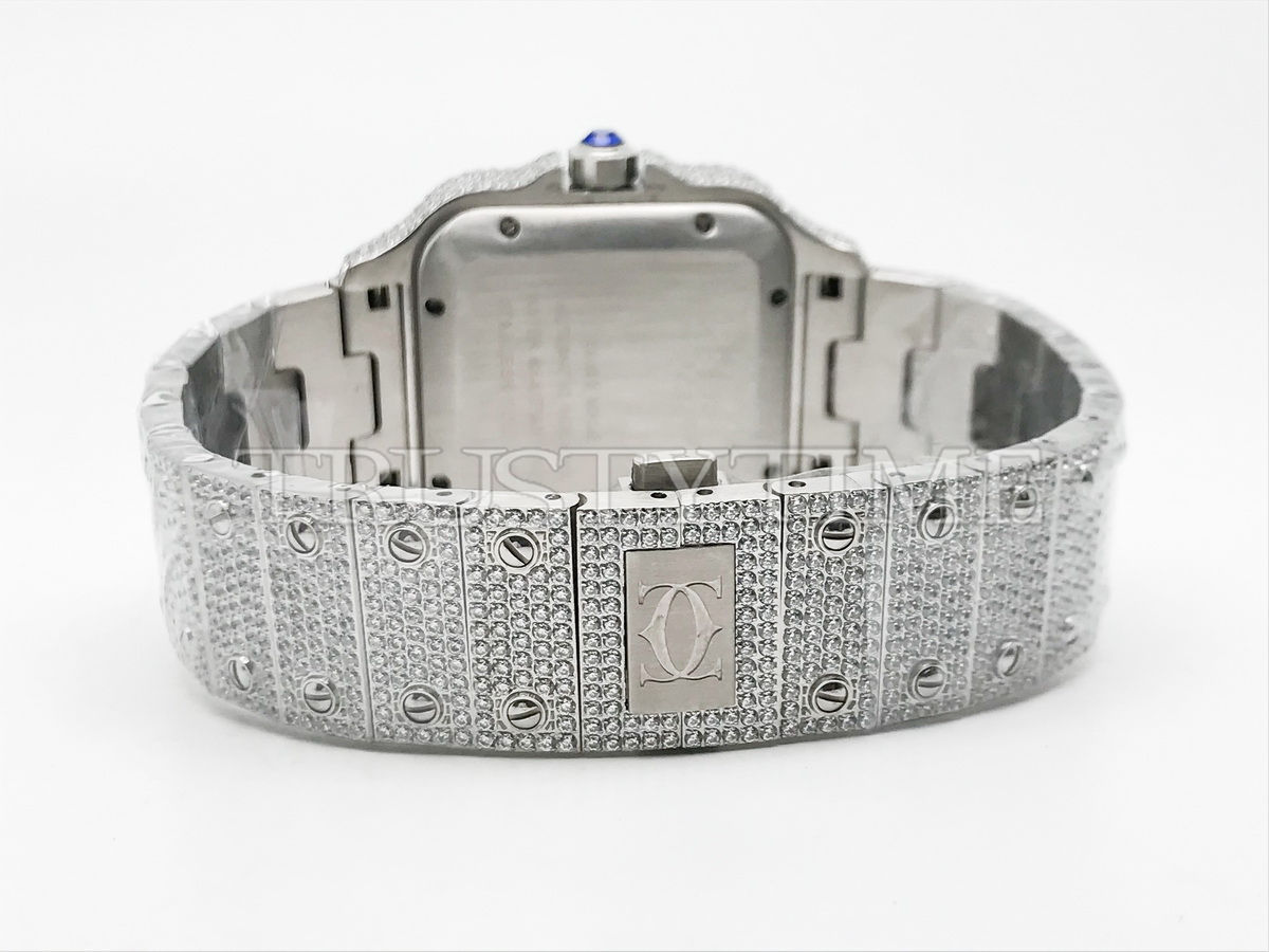 Копия часов Cartier Santos De Cartier 40 WSSA0018 Diamonds Арт.CR-0930