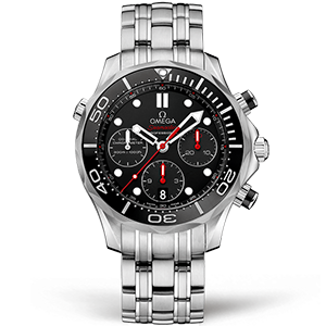 Копия часов Omega Seamaster Diver 300m Co‑Axial Chronometer Chronograph 44mm 212.30.44.50.01.001 Арт.OM-0713