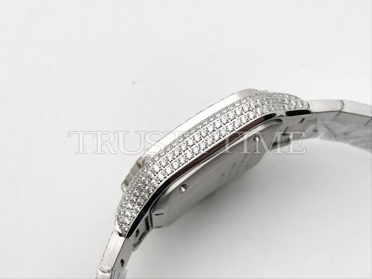 Копия часов Cartier Santos De Cartier 40 WSSA0018 Diamonds Арт.CR-0929