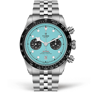 Копия часов Tudor Heritage Black Bay Chronograph M79360N-0024 Flamingo Blue Арт.TD-0849