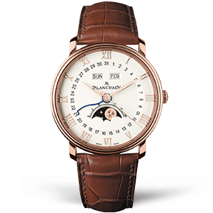 Копия часов Blancpain Villeret Moonphase 6654-3642-55B Арт.BP-0359