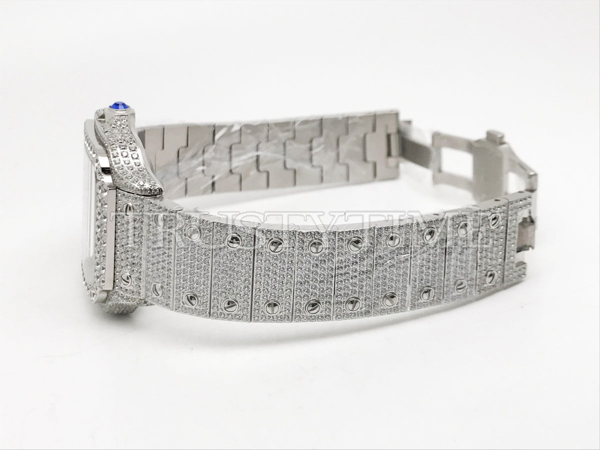 Копия часов Cartier Santos De Cartier 40 WSSA0018 Diamonds Арт.CR-0929