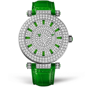 Franck Muller Ladies Collection Round Double Mystery 42-DM-D-2R-CD Green