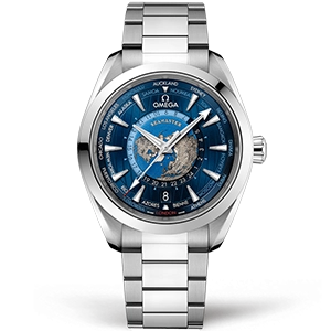 Omega Seamaster Aqua Terra Co-axial Master Chronometer GMT Worldtimer 43mm 220.10.43.22.03.001