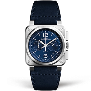 Bell & Ross BR 03-94 Blue Steel Chronograph BR0394-BLU-ST/SCA