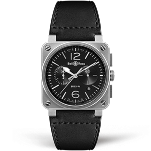 Bell & Ross BR 03-94 Steel Chronograph BR0394-BL-SI/SCA