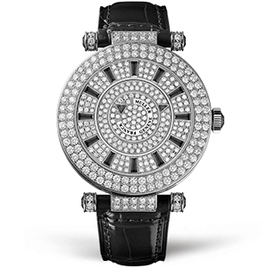 Franck Muller Ladies Collection Round Double Mystery 42-DM-D-2R-CD Black